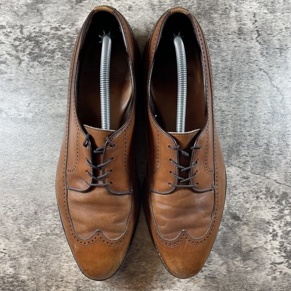 Allen Edmonds Richmond Walnut Brown Wingtip Longwing Shoes Men’s Size 12 D main image 6